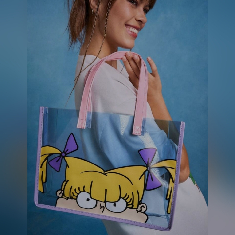 RUGRATS Transparent Tote Bag - Blue and Pink - Picture 2 of 7